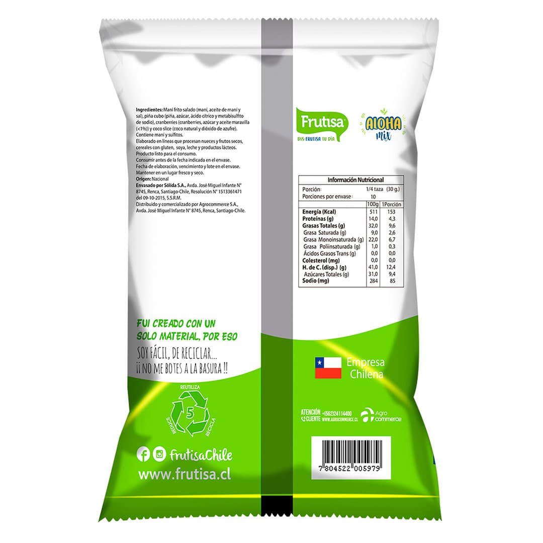 Frutos Secos Frutisa Mix Aloha 300 grs_2