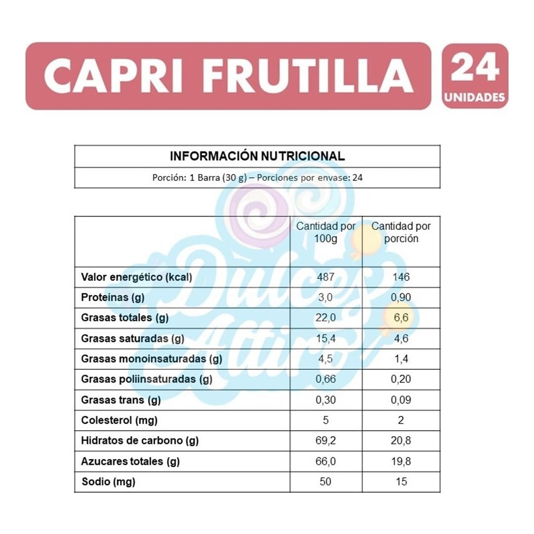 24x Chocolate Capri Relleno Frutilla 30 gr_2