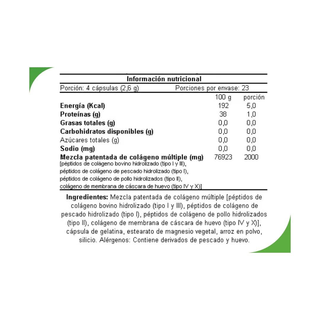 Suplemento Natures Truth Colágeno Múltiple Tipo I, II, III, V, X (90 Unidades)_2