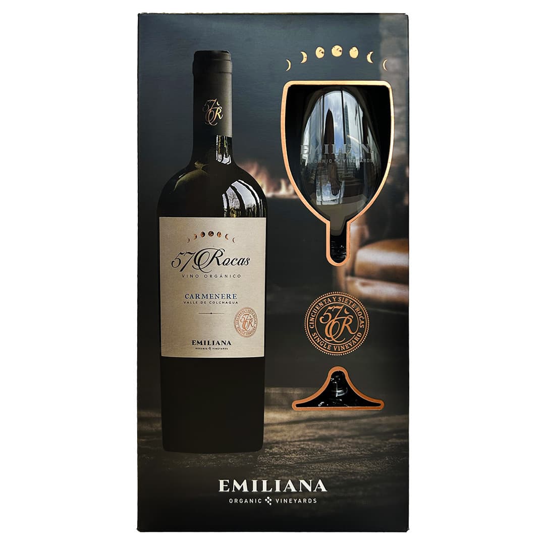 PACK 57 ROCAS + COPA: 1x Vino Emiliana 57 Rocas 750cc + 1x Copa_2