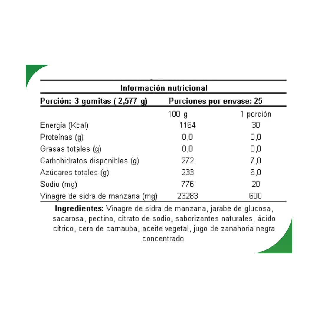 Suplemento Natures Truth Gomitas Vinagre de Manzana (75 Unidades)_2