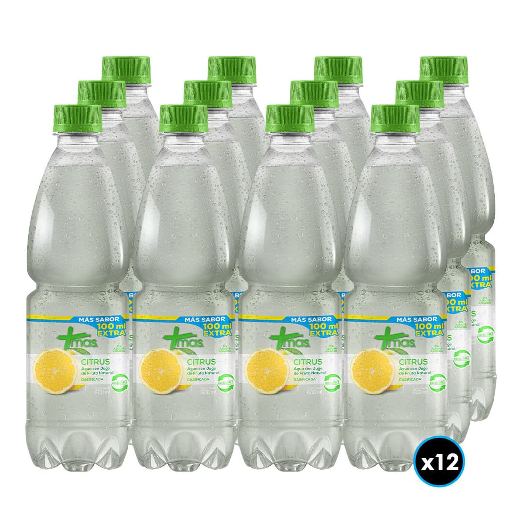 12x Agua Mas Citrus Con Gas 600cc_1