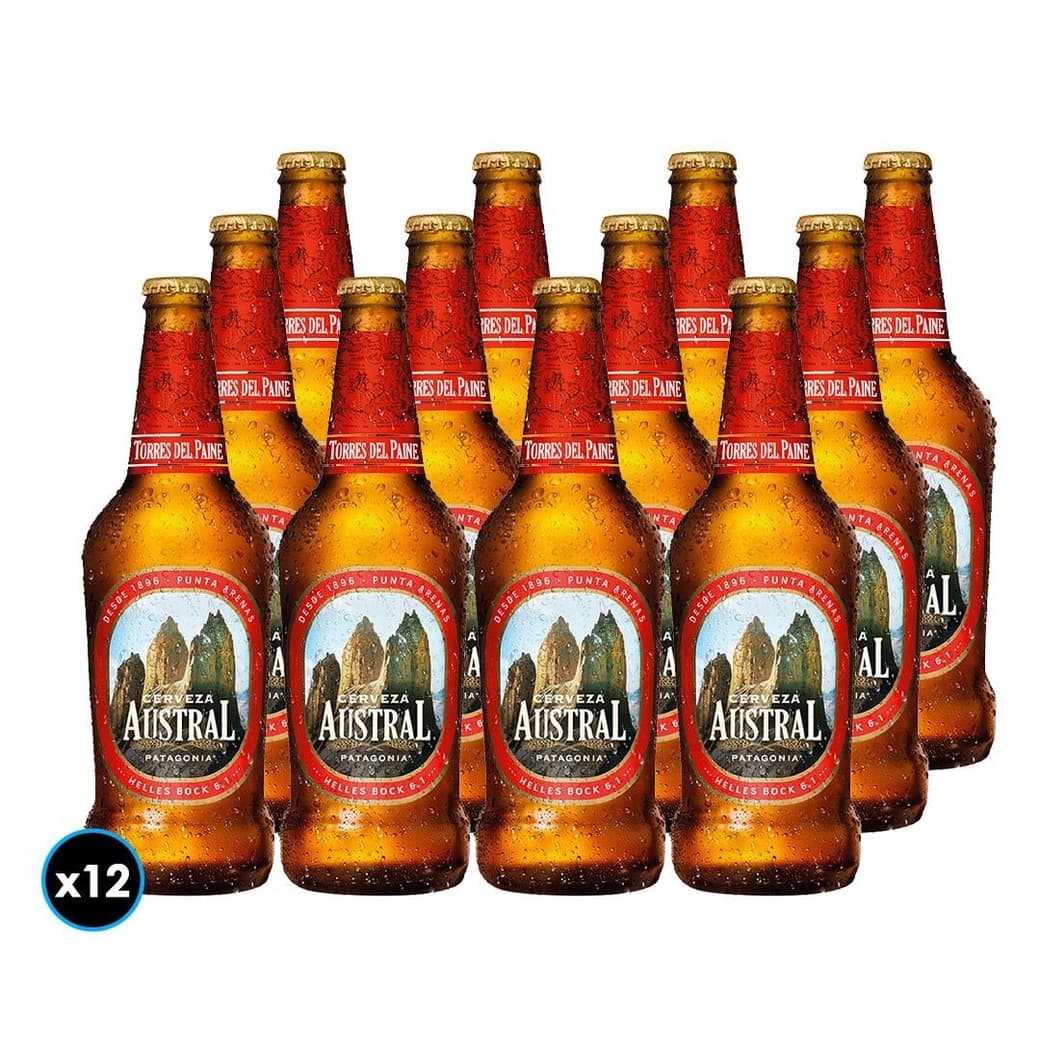 12x Cervezas Austral Torres del Paine en Botellas 500cc _1