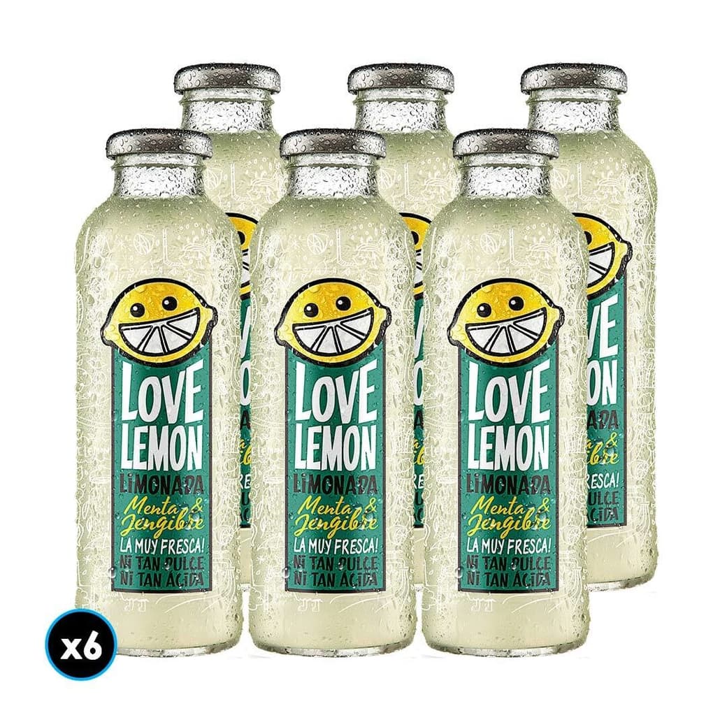 6x Jugo Limonada Love Lemon Menta Jengibre 475cc_1