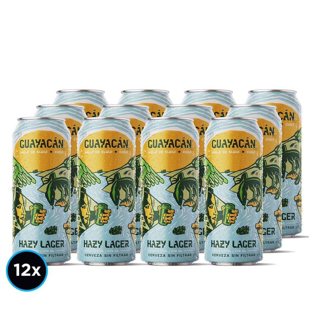 12x Cervezas Guayacán Hazy Lager Lata 470cc_1