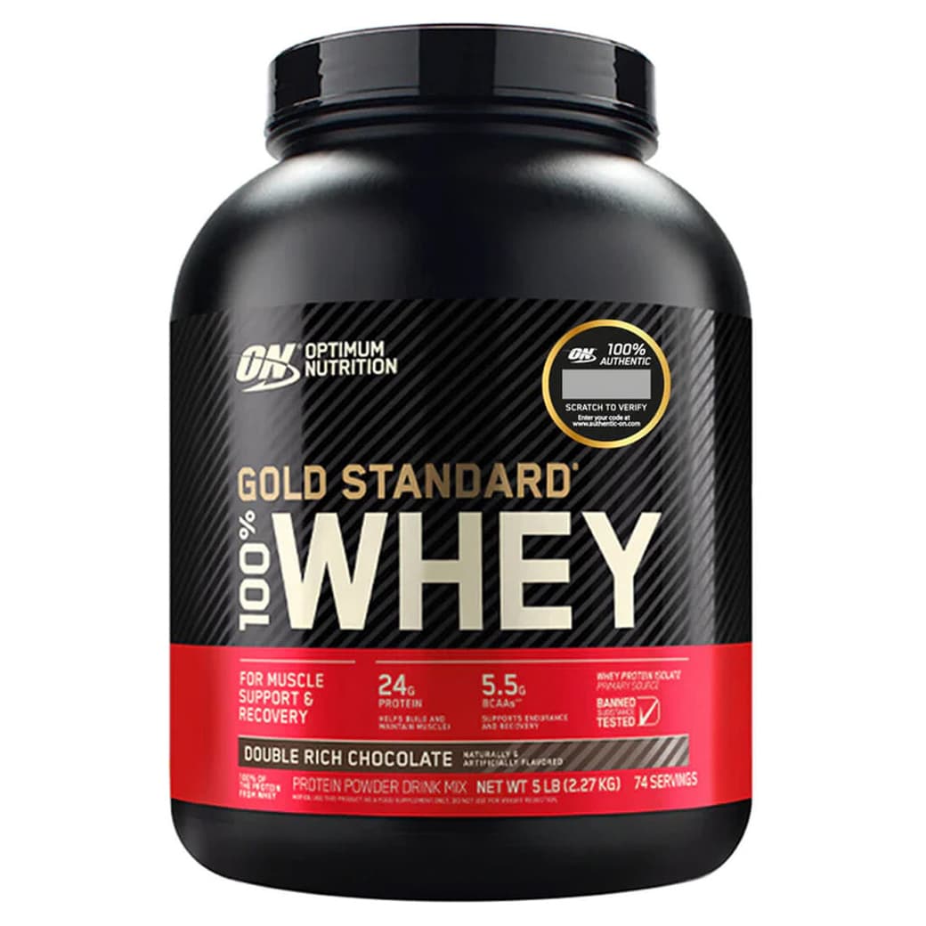 100% Whey Protein Optimum Nutrition Gold Standard Chocolate 5 Lb _1