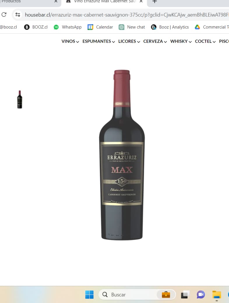 Vino Errázuriz Max Cabernet Sauvignon 375cc_1