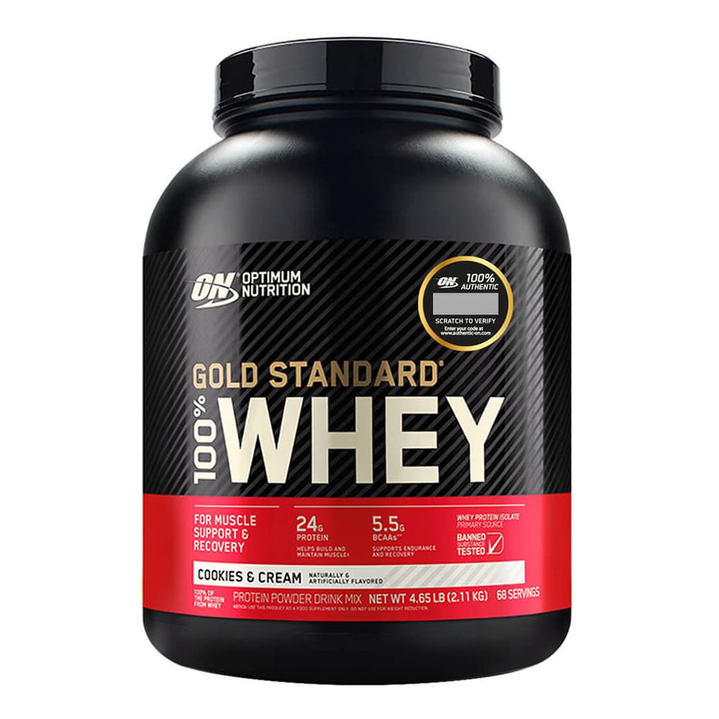 Whey Protein Optimum Nutrition Gold Standard Cookies and Cream 4.65 Lb _1