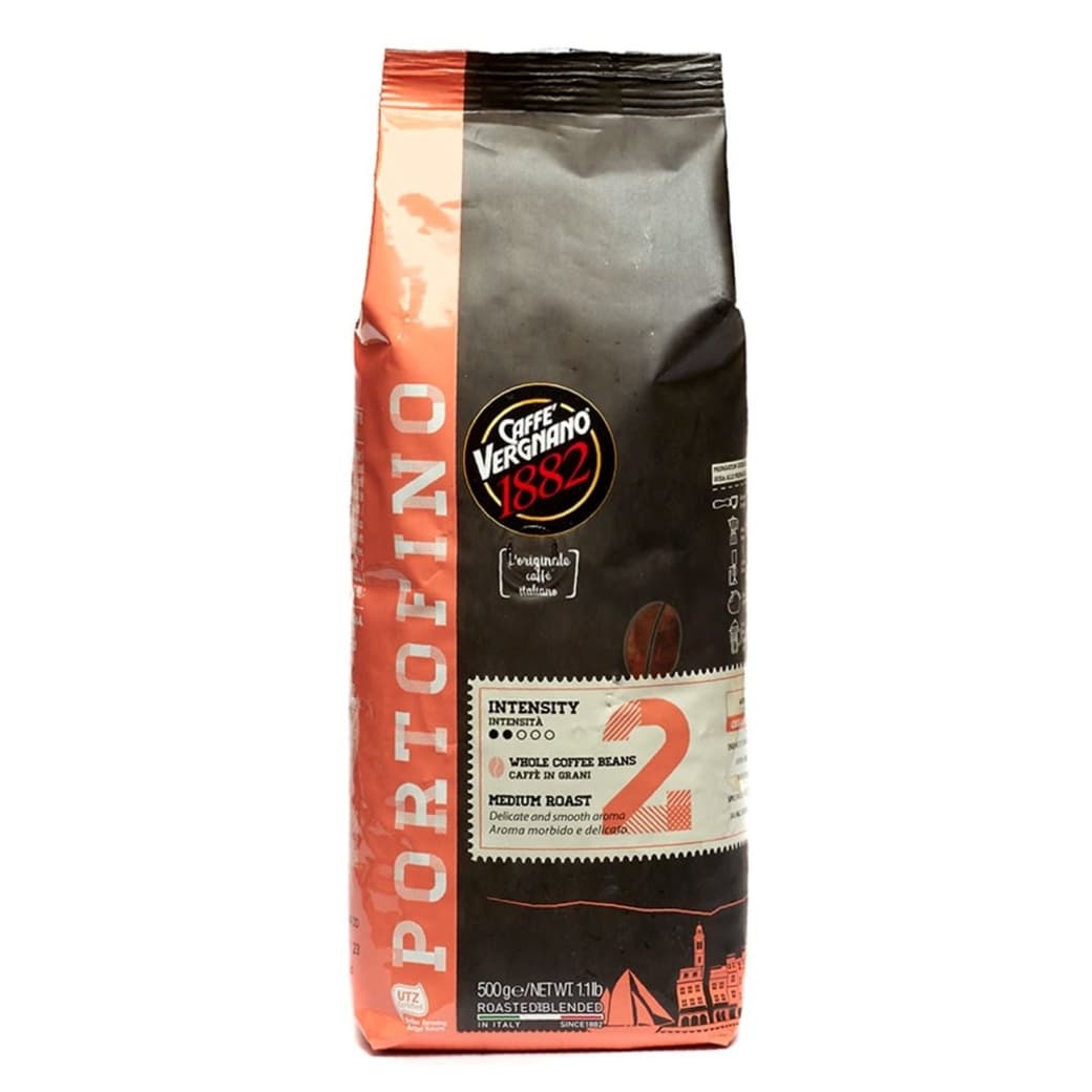 Café Italiano Vergnano Portofino Grano Entero 500 grs._1