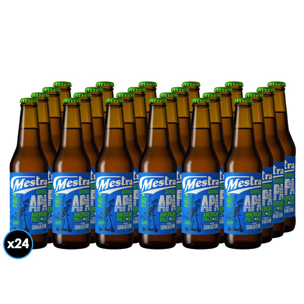 24x Cerveza Mestra American Pale Ale Botella 330cc_1