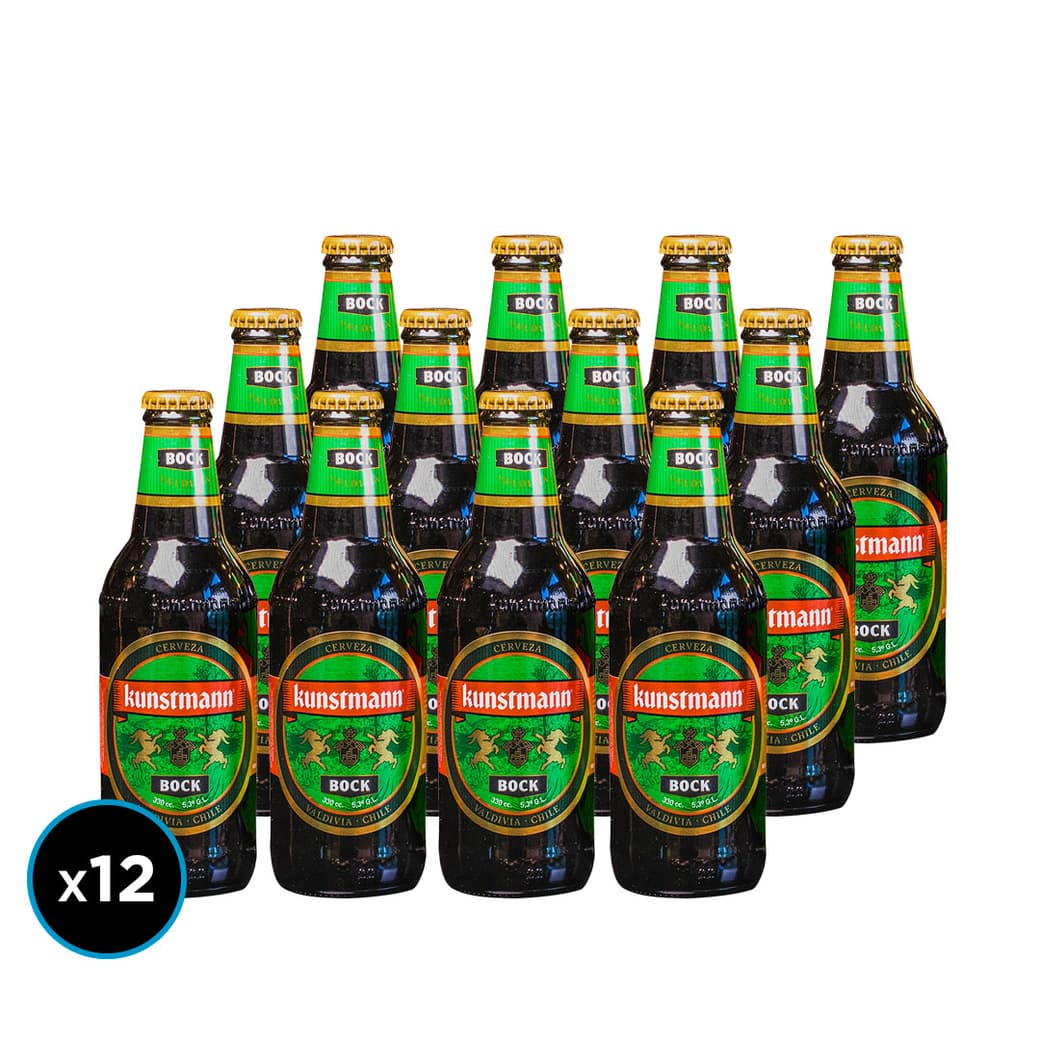 12x Cervezas Kunstmann Bock Botella 330cc._1