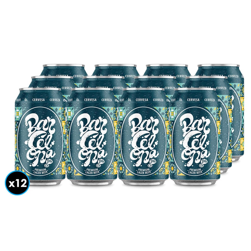 12x Cerveza Cerdos Voladores Barcelona Lager 330cc 4°alc._1