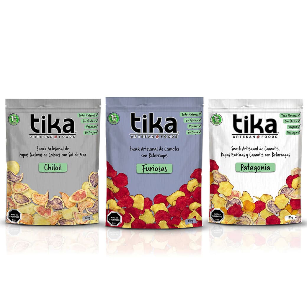 PACK TIKA CHIPS NATURALES: 3x Variedades Tika Chips_1