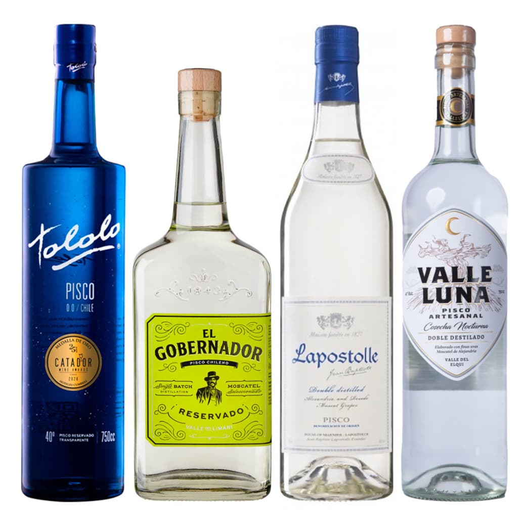 PACK PISCOS TRANSPARENTES PREMIUM Nº3: 4x Piscos Transparentes Imperdibles _1