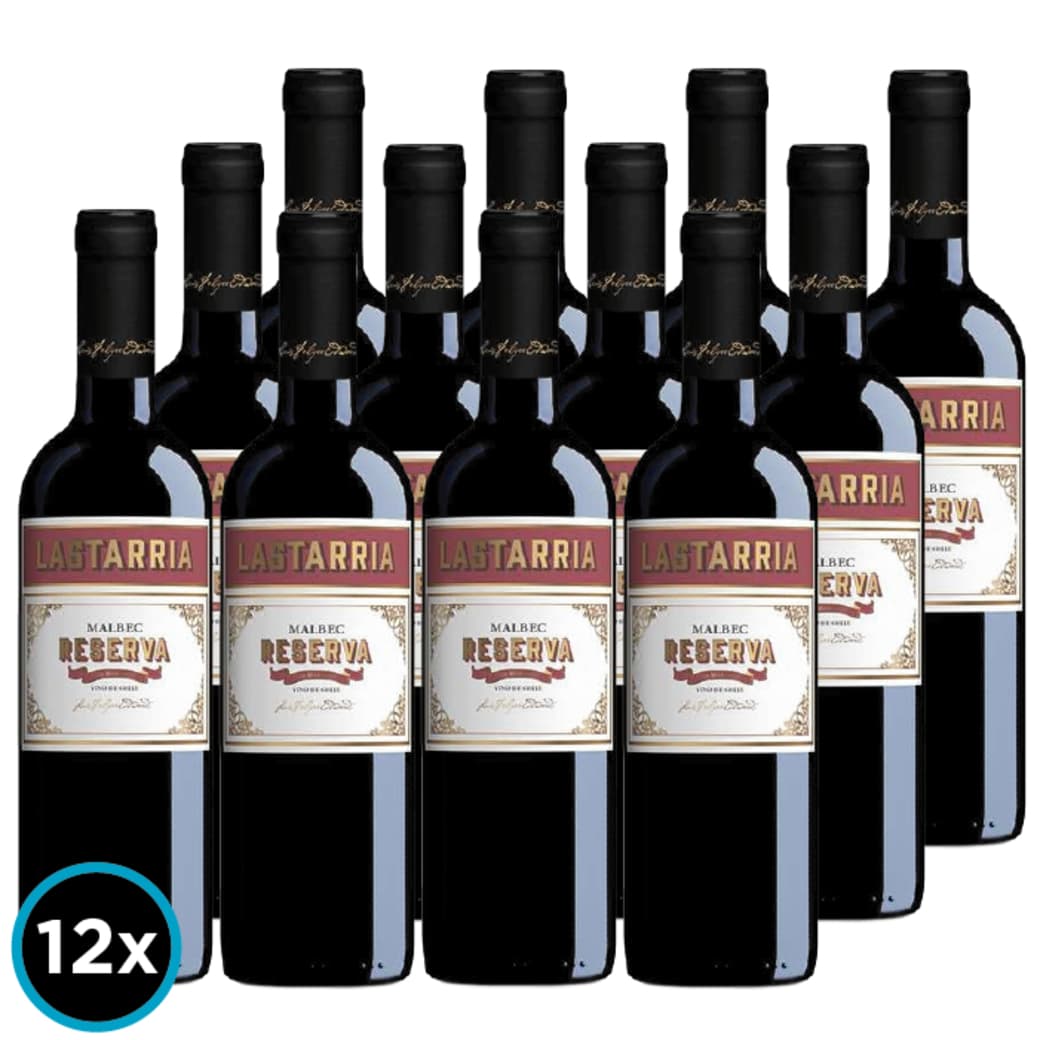 CAJA LASTARRIA RESERVA (Malbec): 12x Vino Lastarria Reserva Malbec 750cc_1