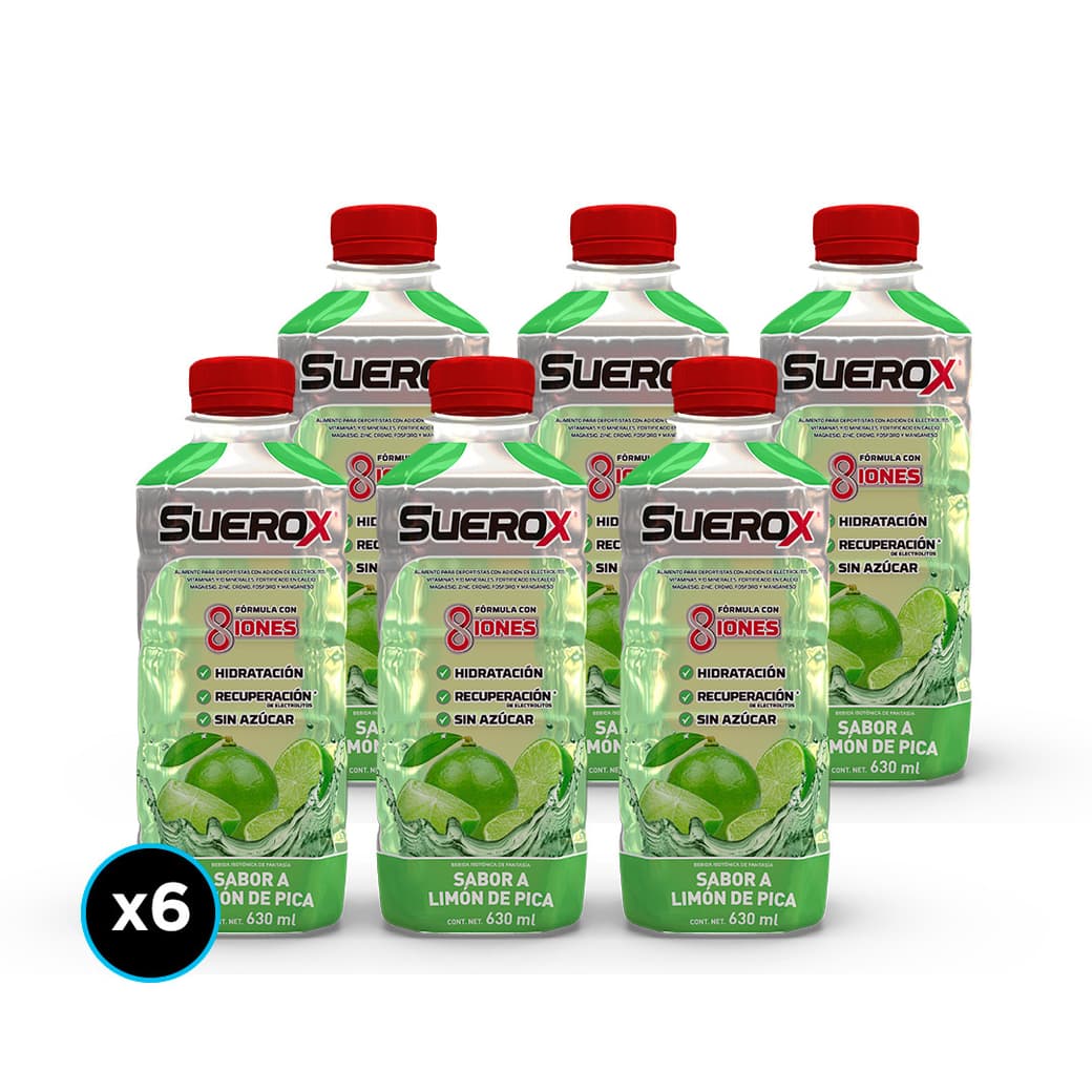 6x Bebidas Isotónicas Suerox Limón de Pica 630cc_1
