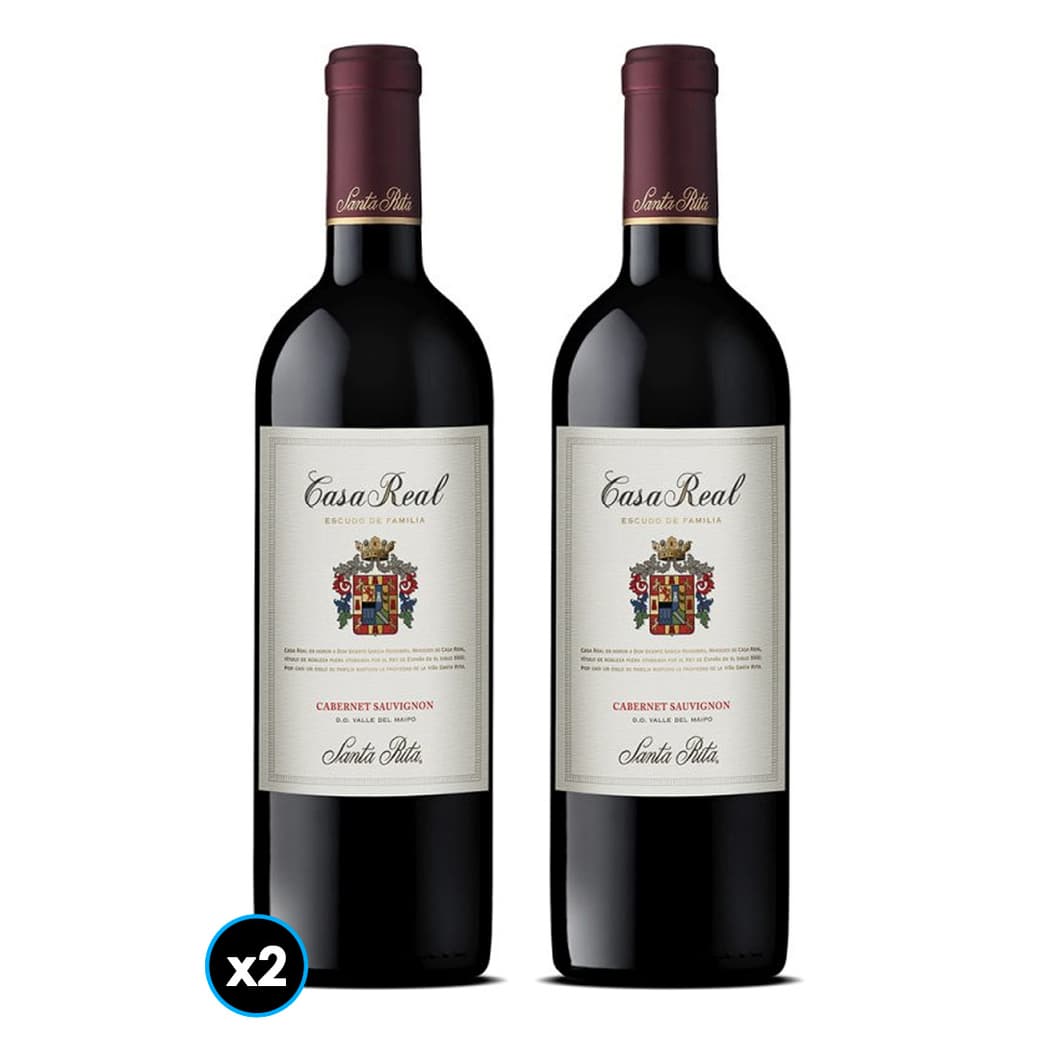 2x Vino Casa Real Cabernet Sauvignon 750cc_1
