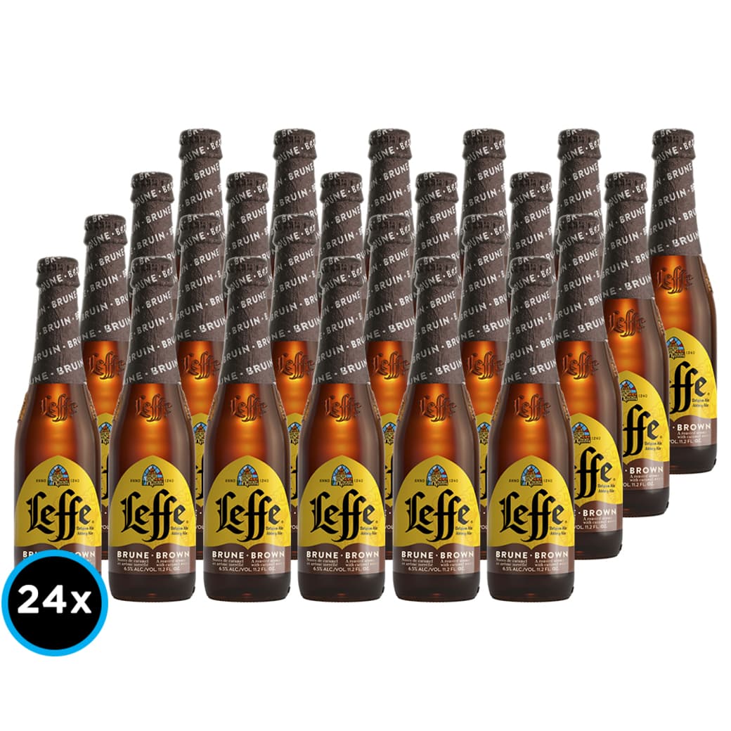 24x Cerveza Leffe Brune en Botellas 330cc_1