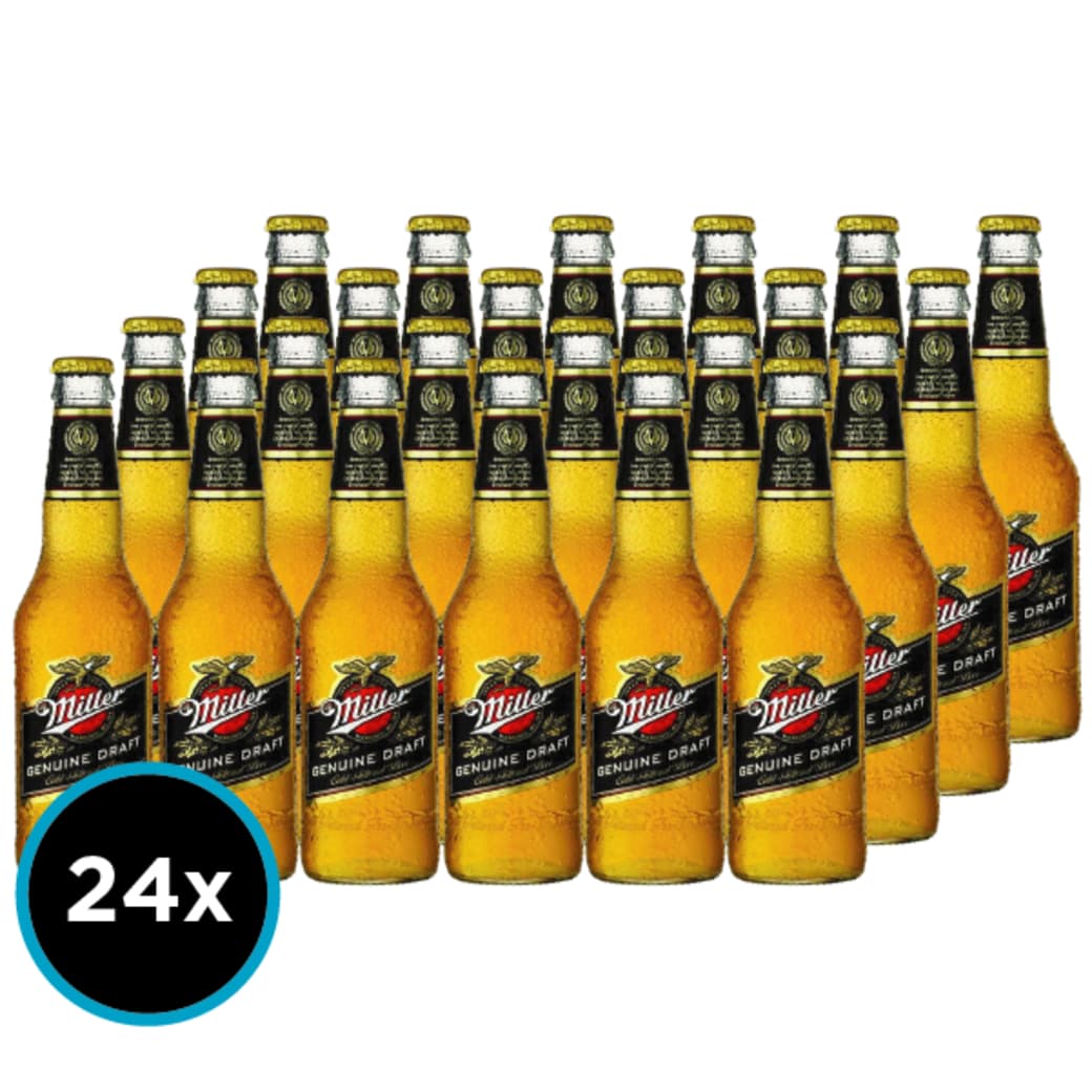 24x Cervezas Miller en Botellas 355cc_1