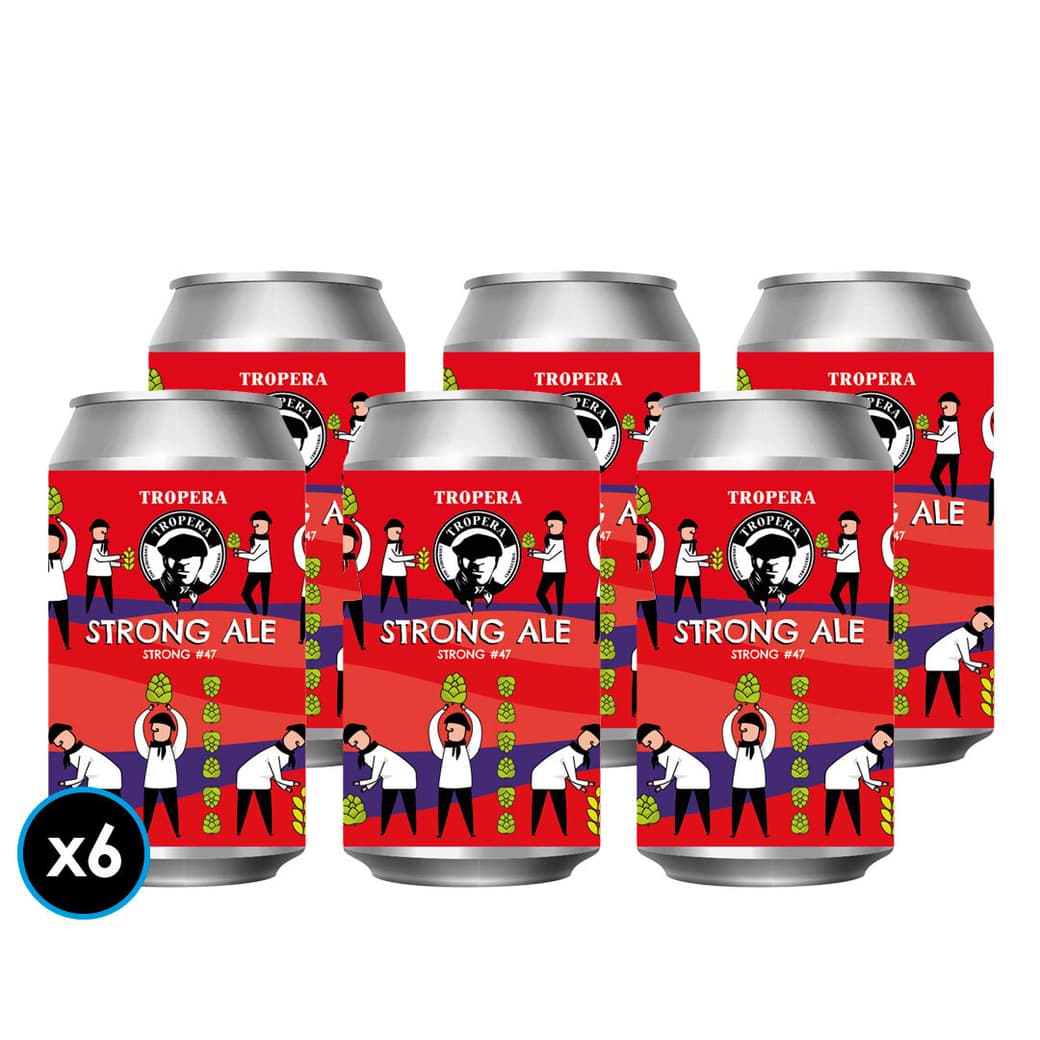 6x Cervezas Tropera Strong #47 en Lata 355cc_1