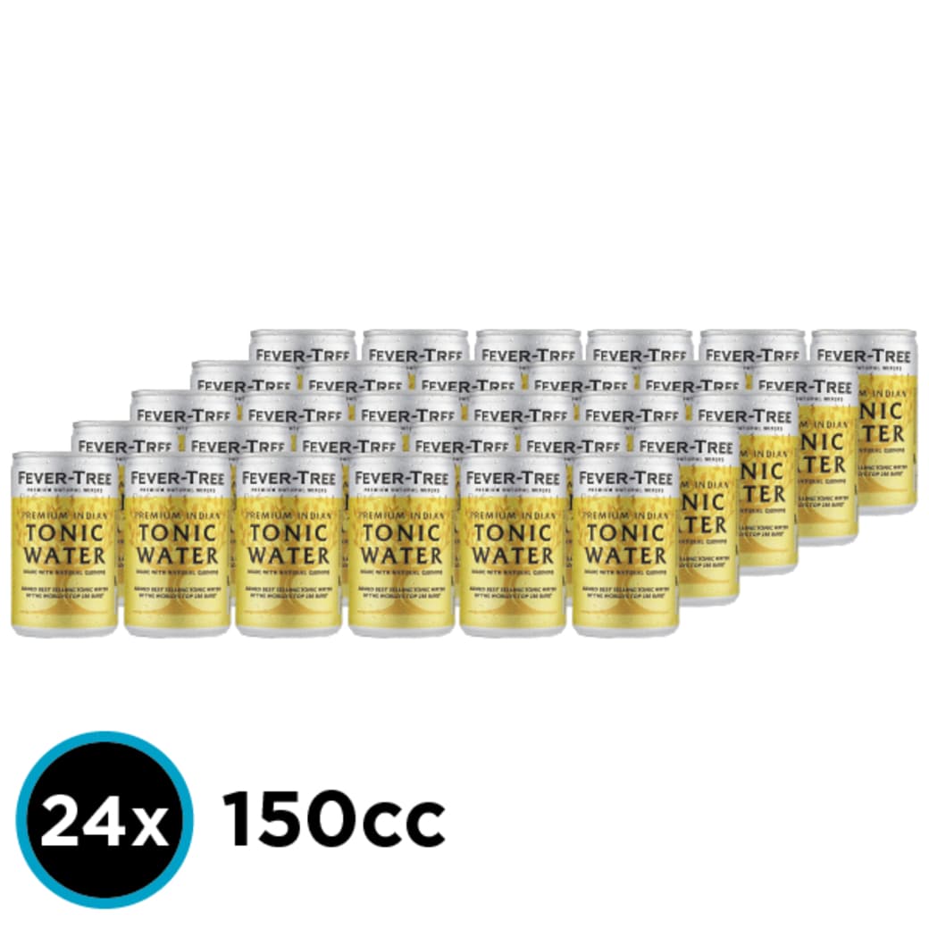 24x Agua Tónica Premium Fever Tree Indian en Lata 150cc_1