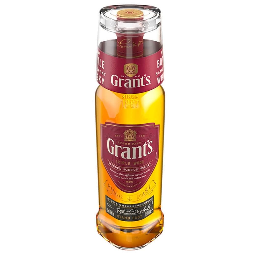 KIT GRANTS: Whisky Grants Family Reserve 1 Litro 40º alc. + Vaso_1