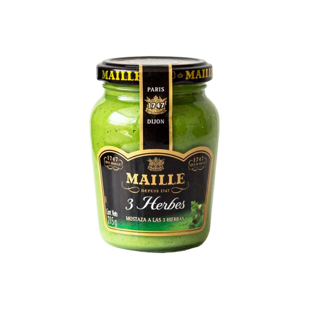 Mostaza Maille Hierbas Verdes 215cc_1