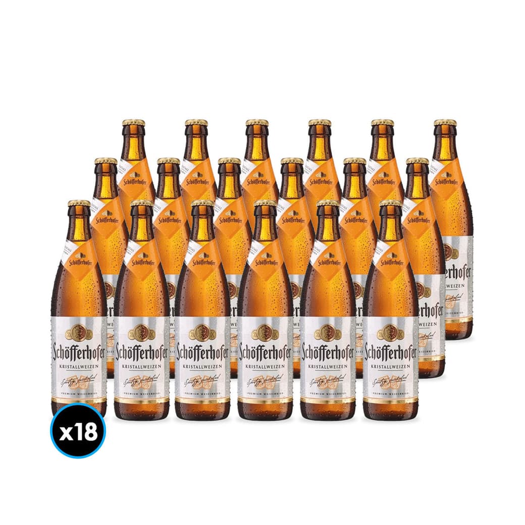 18x Cerveza Schofferhofer Kristal Botella 500cc_1