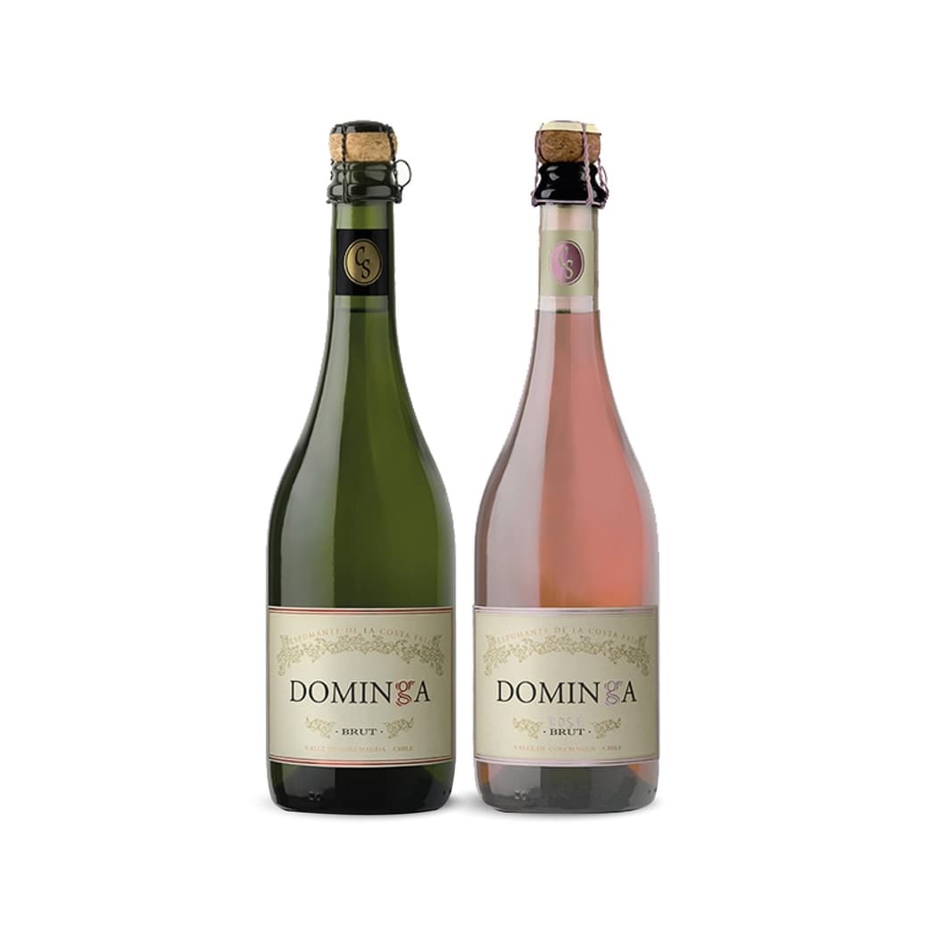 KIT DOÑA DOMINGA: 1x Espumante Doña Dominga Brut 750cc + 1x Espumante Doña Dominga Rosé 750cc_1