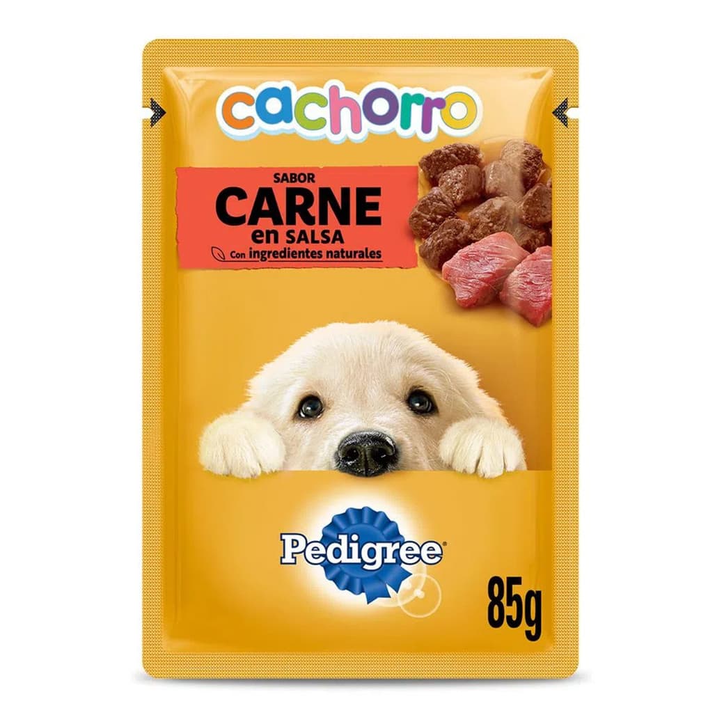 Comida de Perro Pedigree Cachorro Sobre Carne 85 grs._1