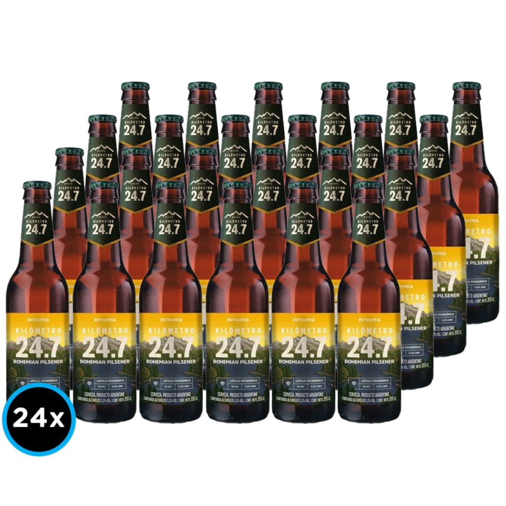 24x Cervezas Km 24.7 Bohemian Pilsener en Botella 355cc_1