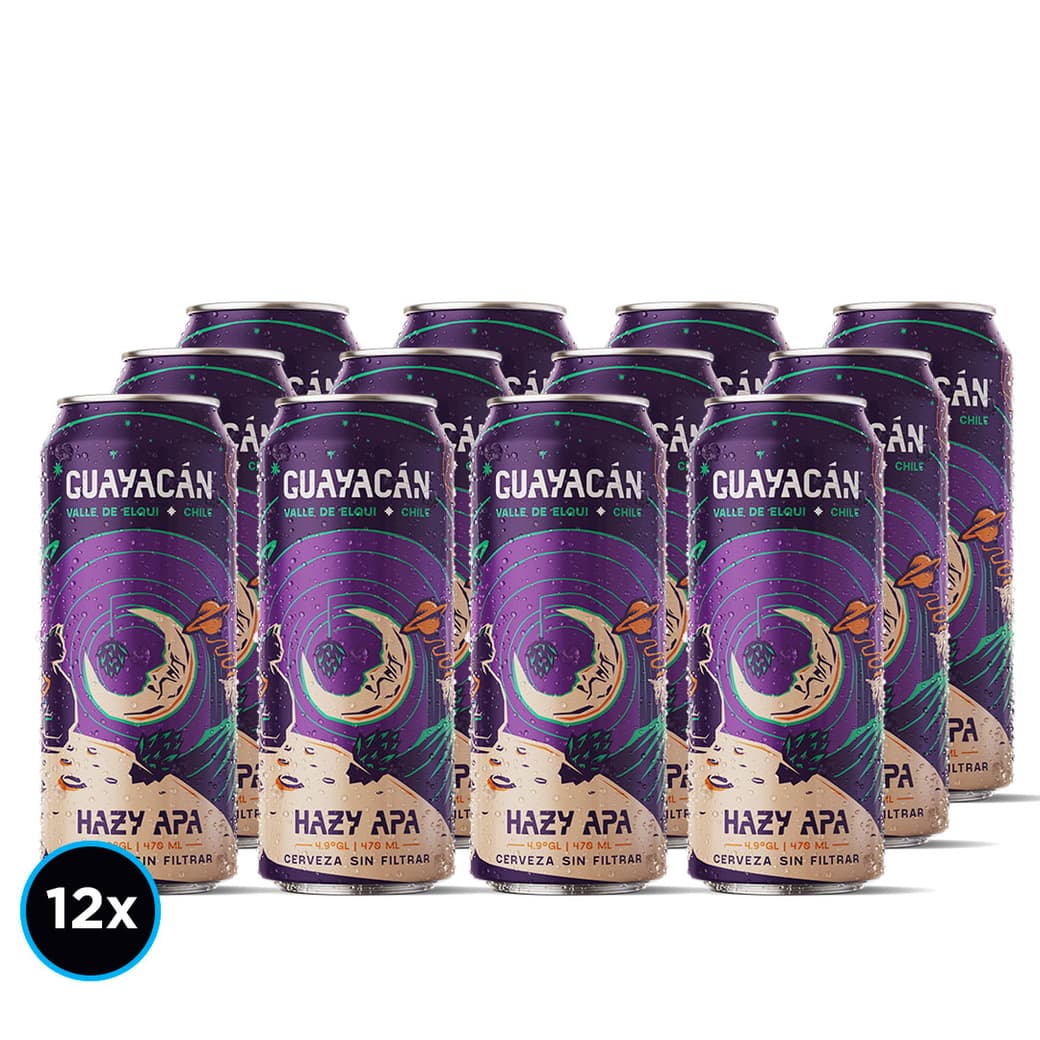 12x Cervezas Guayacán Hazy APA Lata 470cc_1