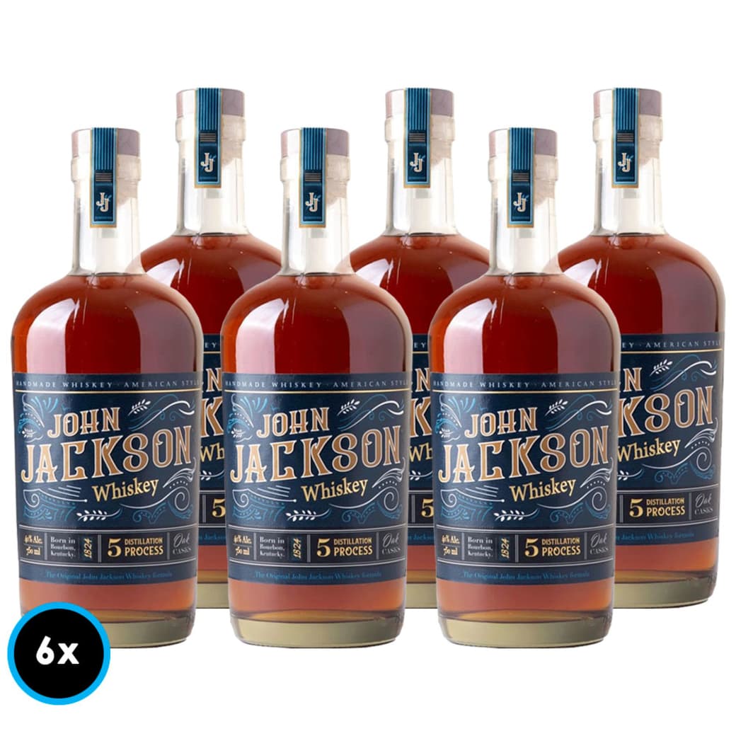 6x Whiskey John Jackson 750cc 40º alc._1