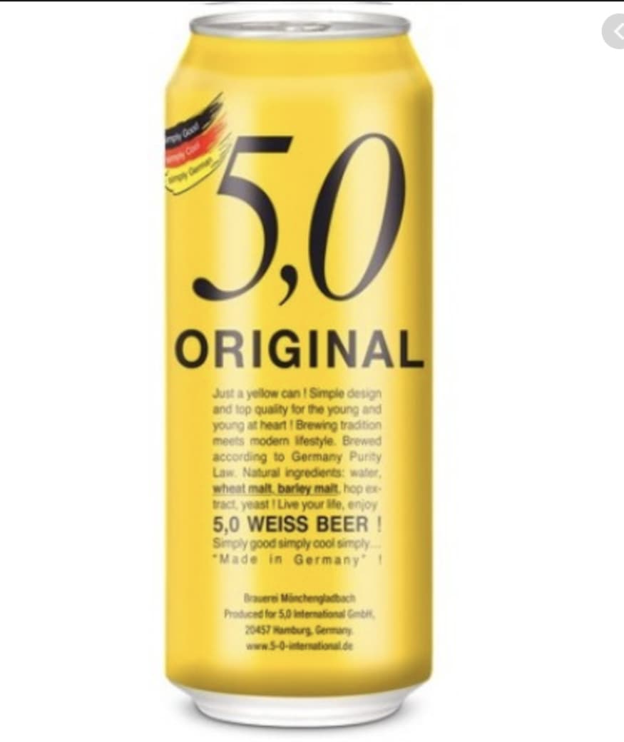 Cerveza 5,0 Original Weissbier en Lata 500cc_1
