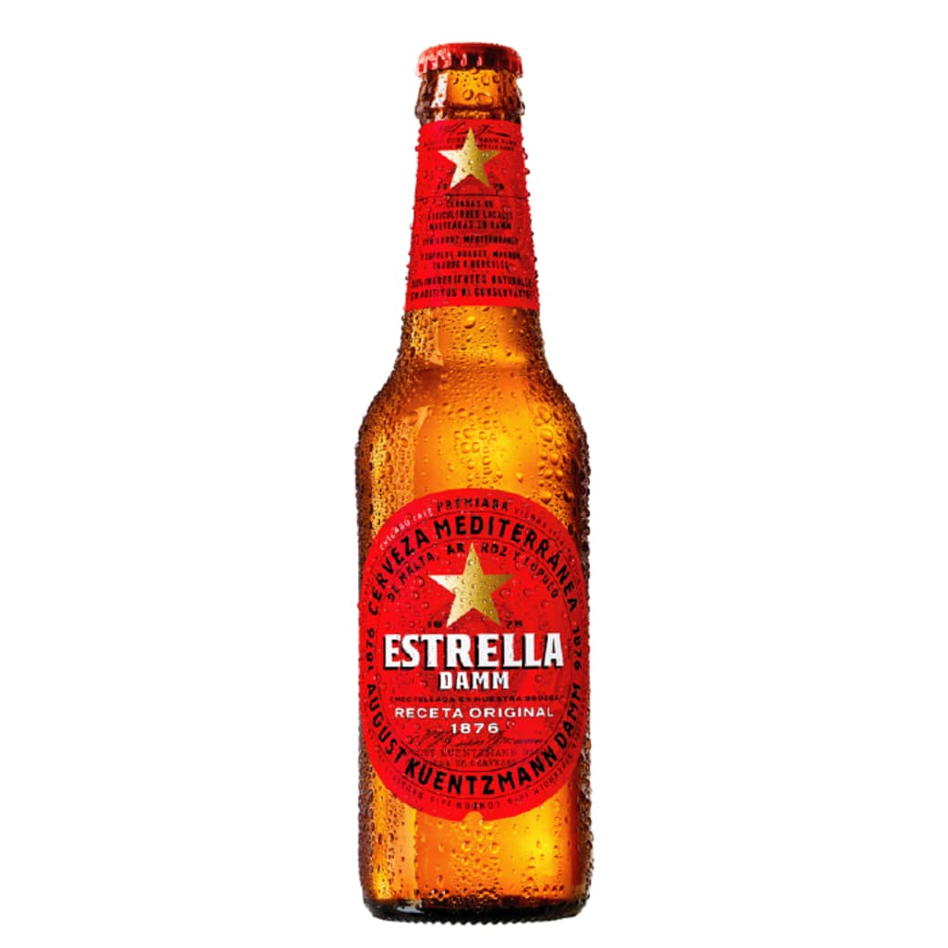 Cerveza Estrella Damm en Botella 330cc_1