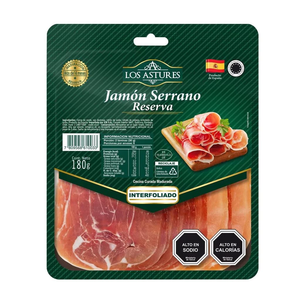 Jamón Serrano Astures 180 grs._1