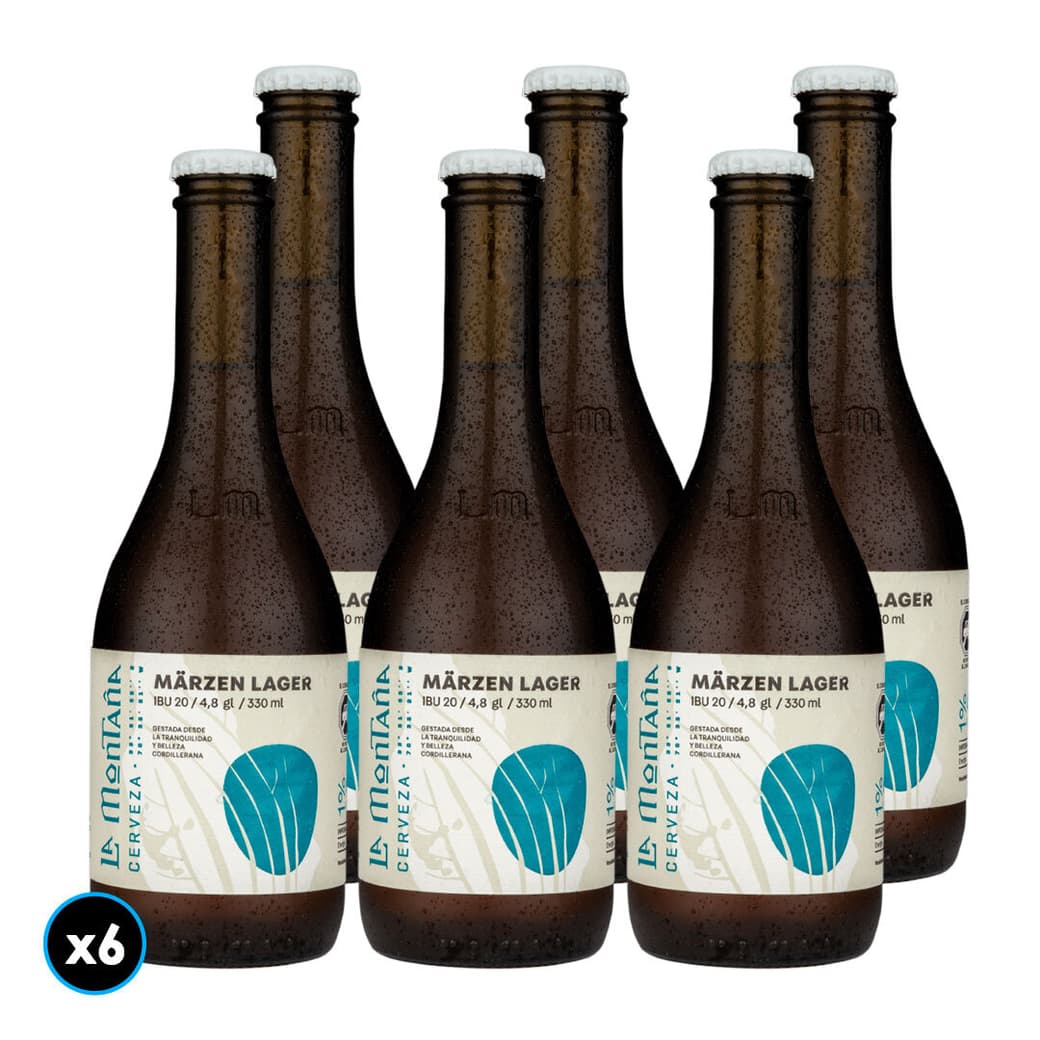 KIT LA MONTAÑA LAGER: 6x Cerveza La Montaña Lager 330cc_1