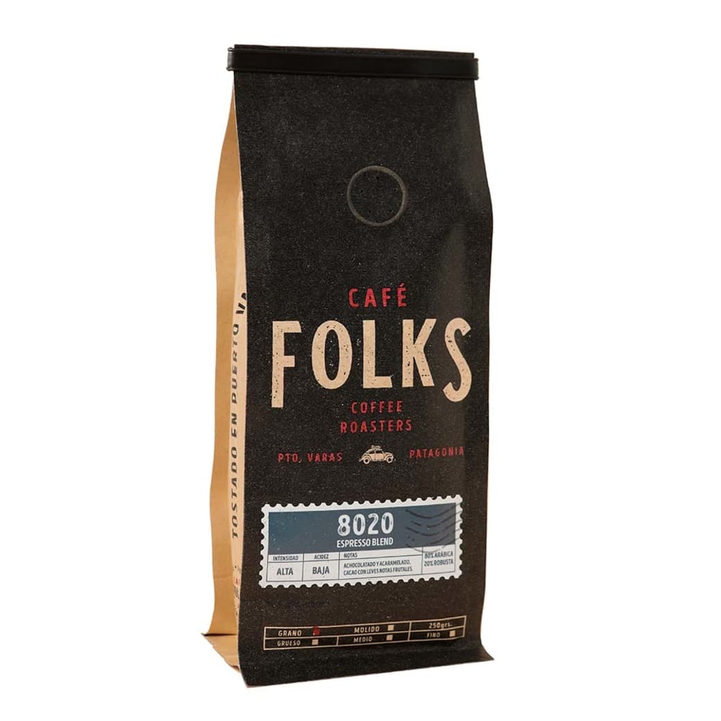 Café Folks Grano Espresso Blend 8020 250 grs_1