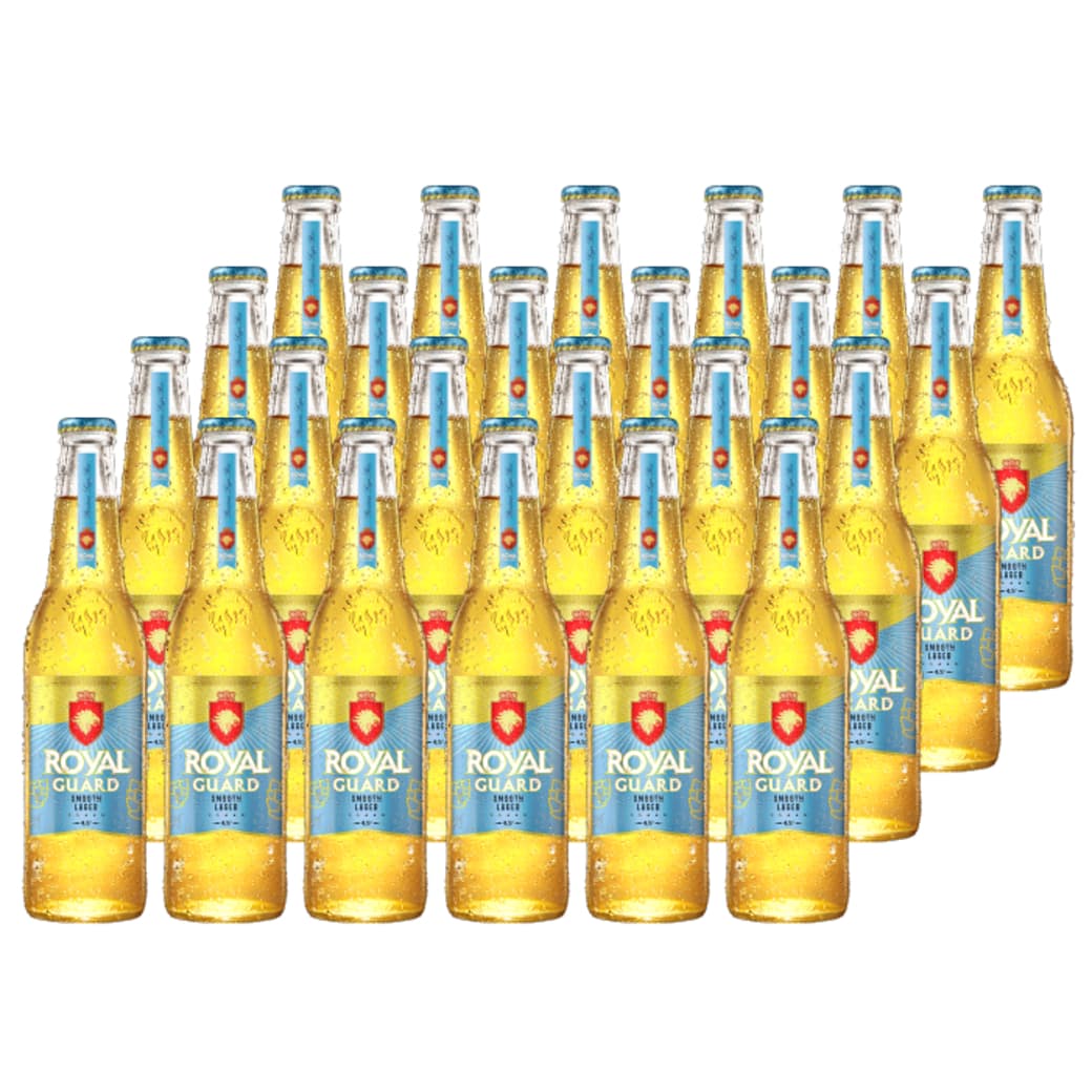 24x Cerveza Royal Guard Smooth Lager en Botellas 355cc_1