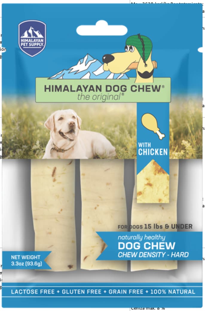 Snack Para Perros 100% Natural Himalayan Dog Chew Original Bone S (Pollo) 93 grs._1