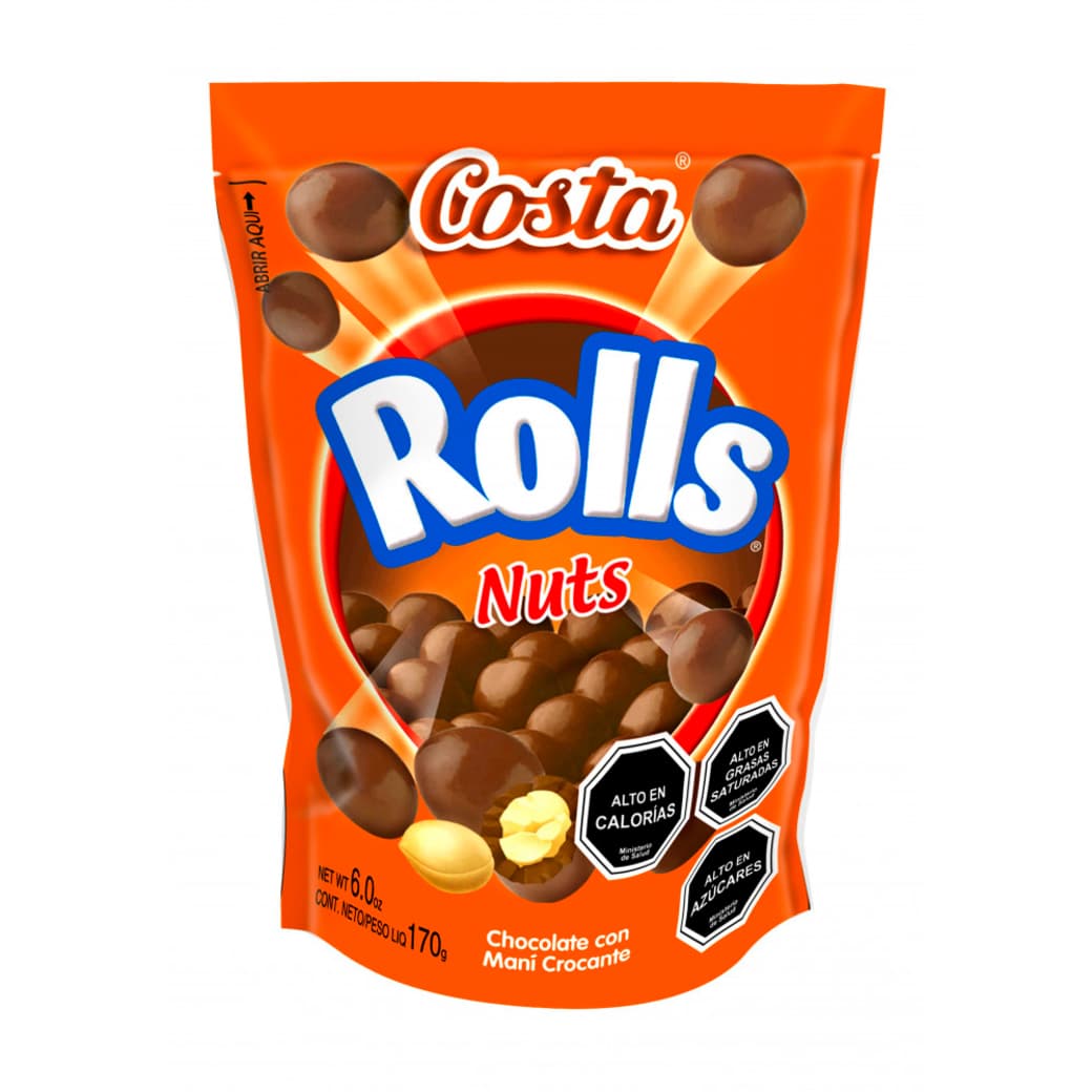 Chocolate Costa Rolls Nuts 170 grs._1