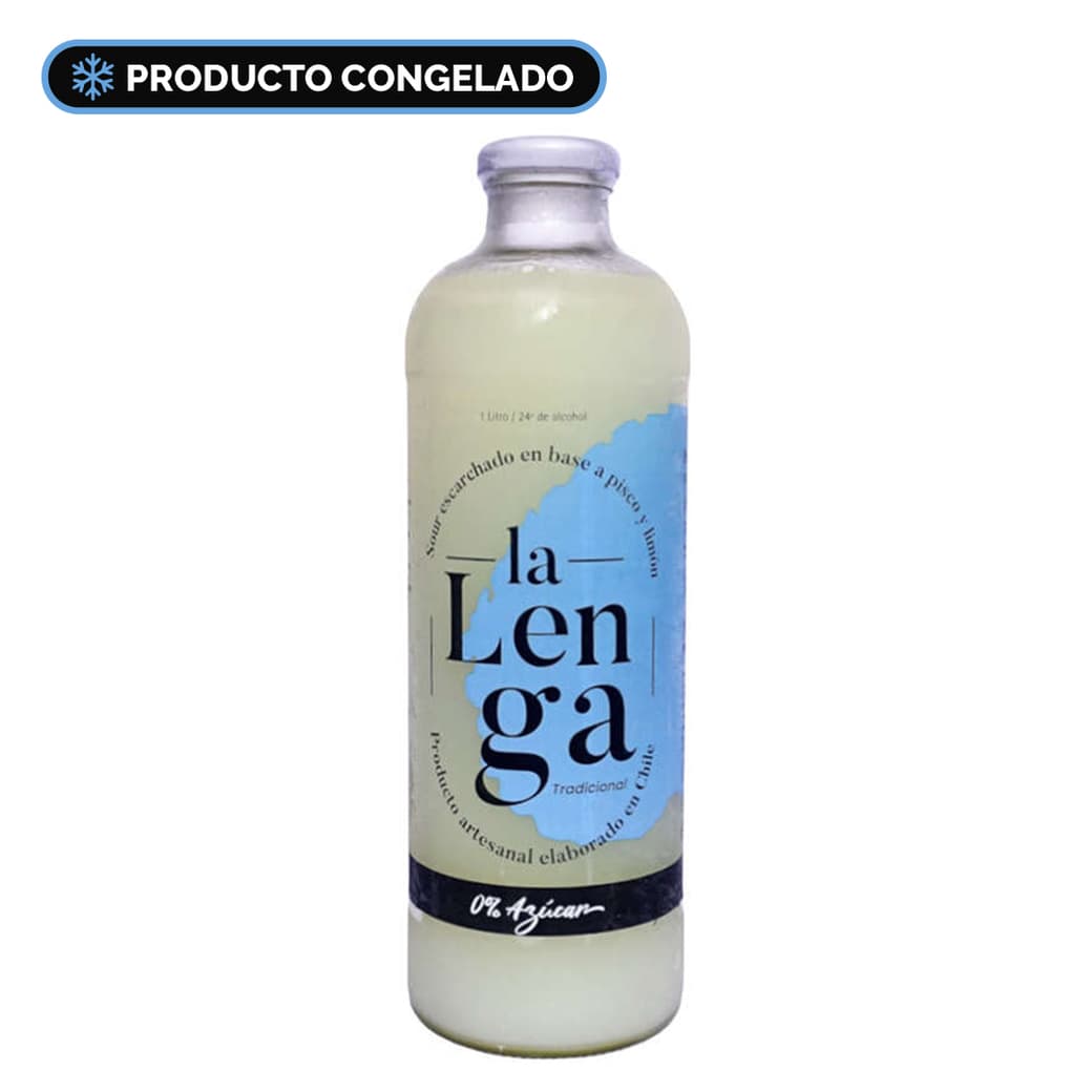 Pisco Sour La Lenga Tradicional Sin Azúcar 1 Litro_1