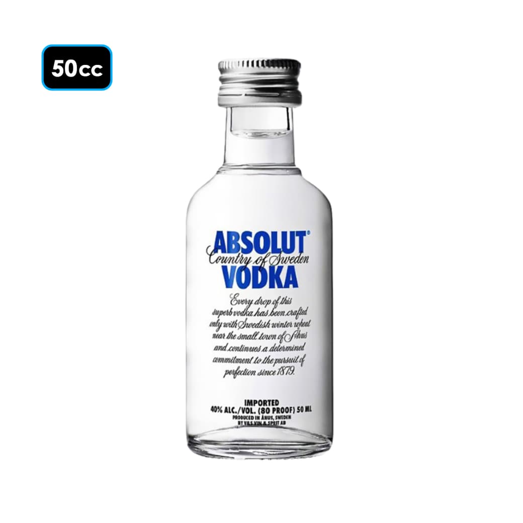 Vodka Absolut Blue 50cc Miniatura_1