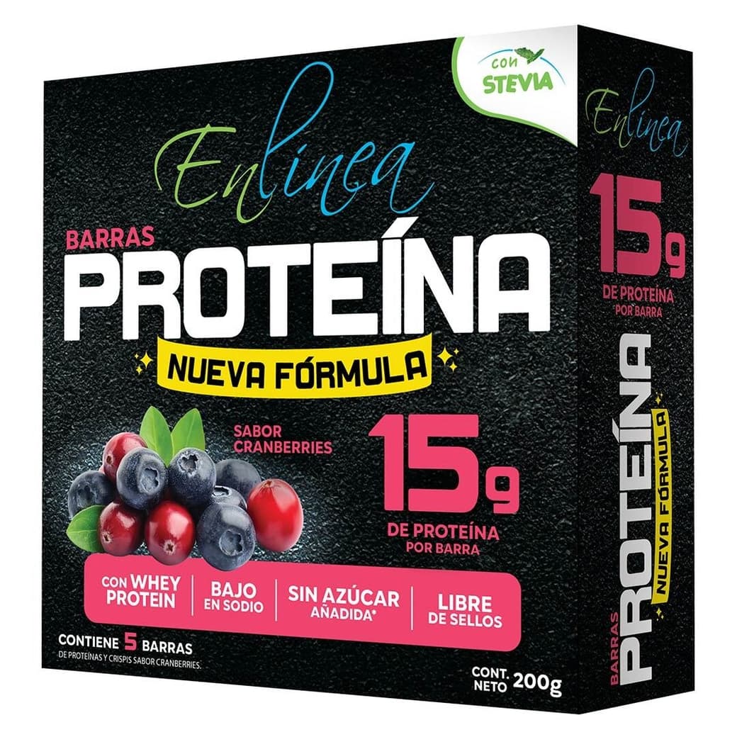 Barritas Proteina En Línea Cranberries (5 Unidades)_1