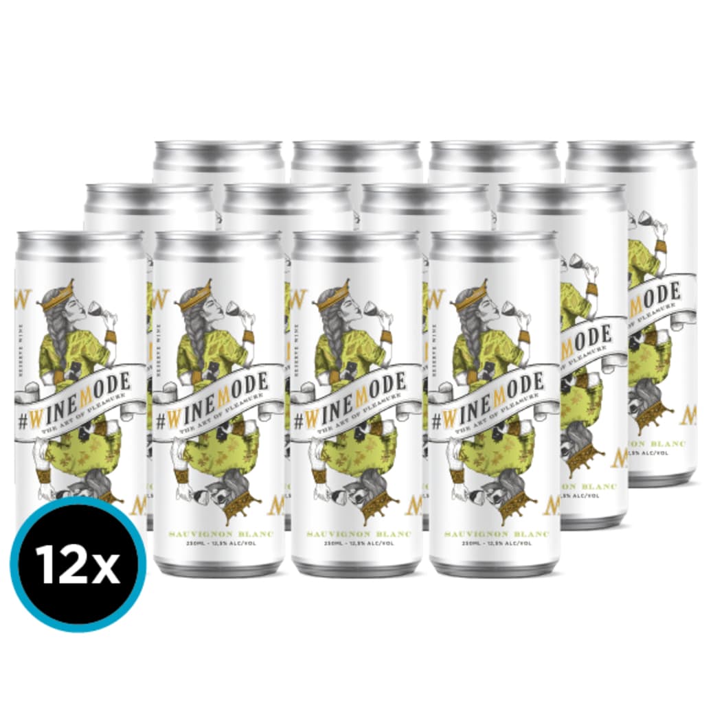 12x Vino Winemode Sauvignon Blanc Reserva D.O. Casablanca Lata 250cc_1