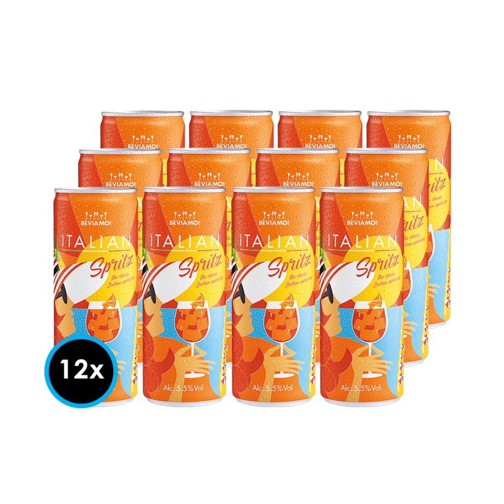 12x Cóctel Italiano Beviamo Spritz Lata 250cc 5,5º alc._1