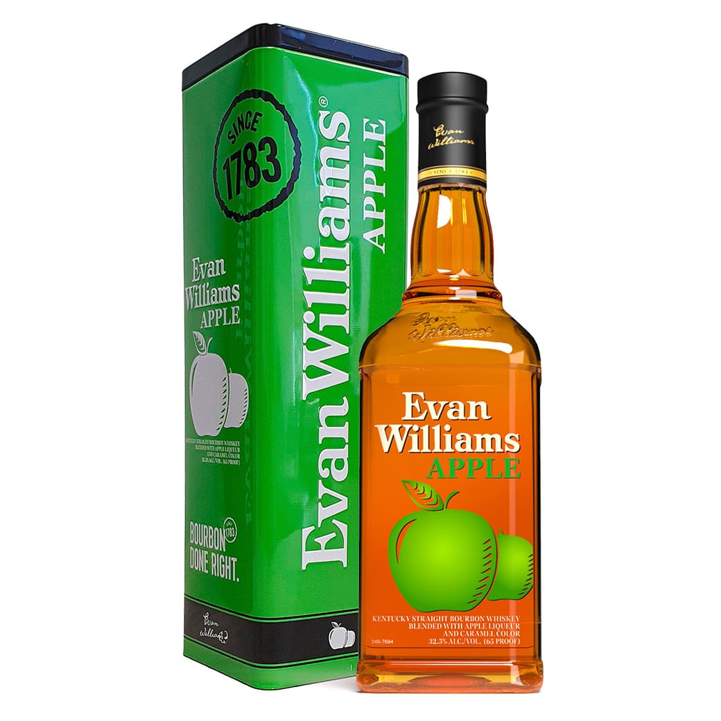Whiskey Bourbon Evan Williams Apple 750cc_1