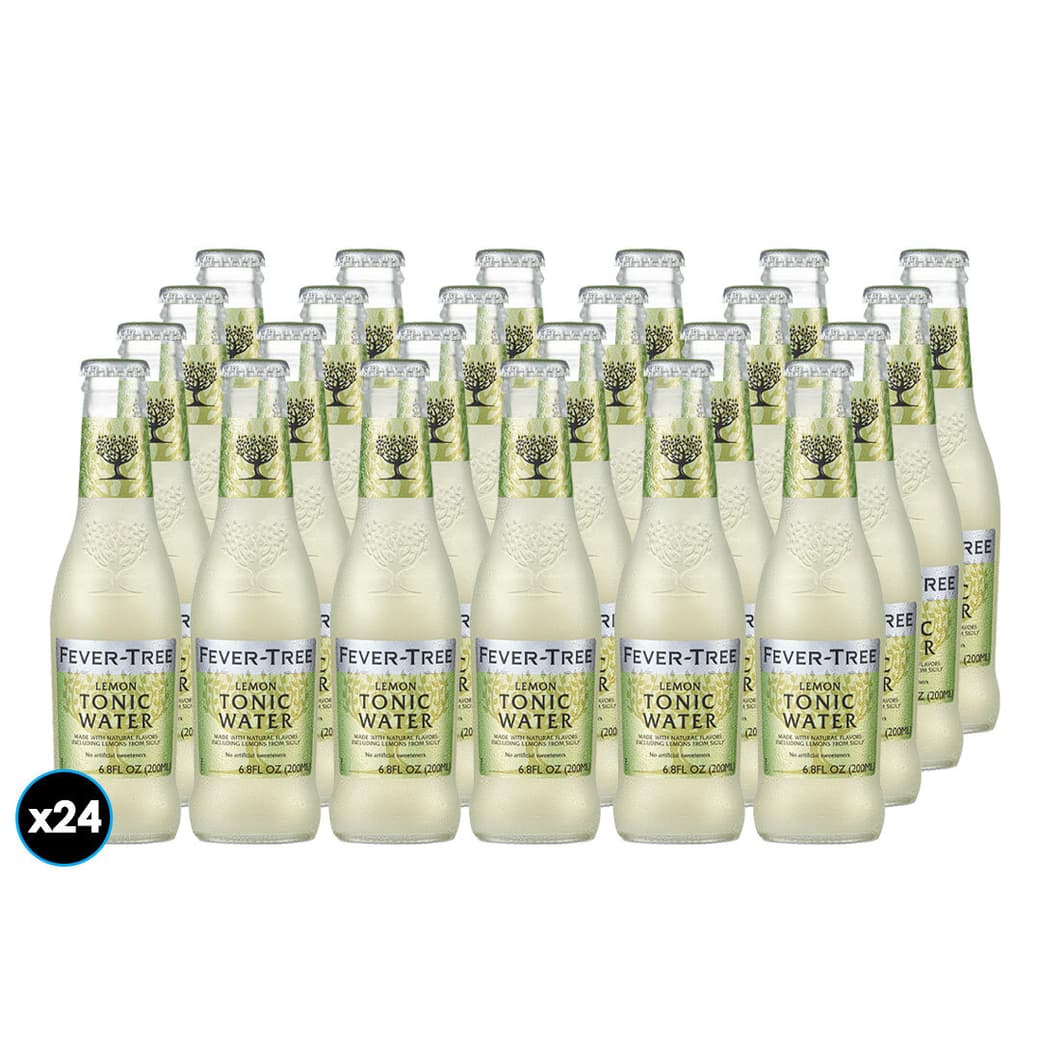 24x Bebida Premium Fever Tree Agua Tónica Lemon Light 200cc_1