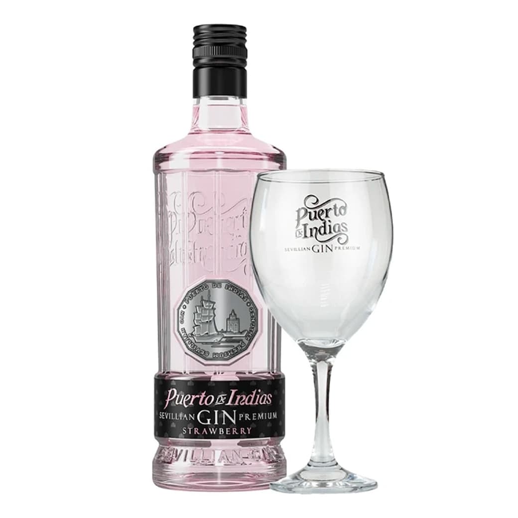 KIT Gin Puerto de Indias Strawberry 700cc + Copa_1