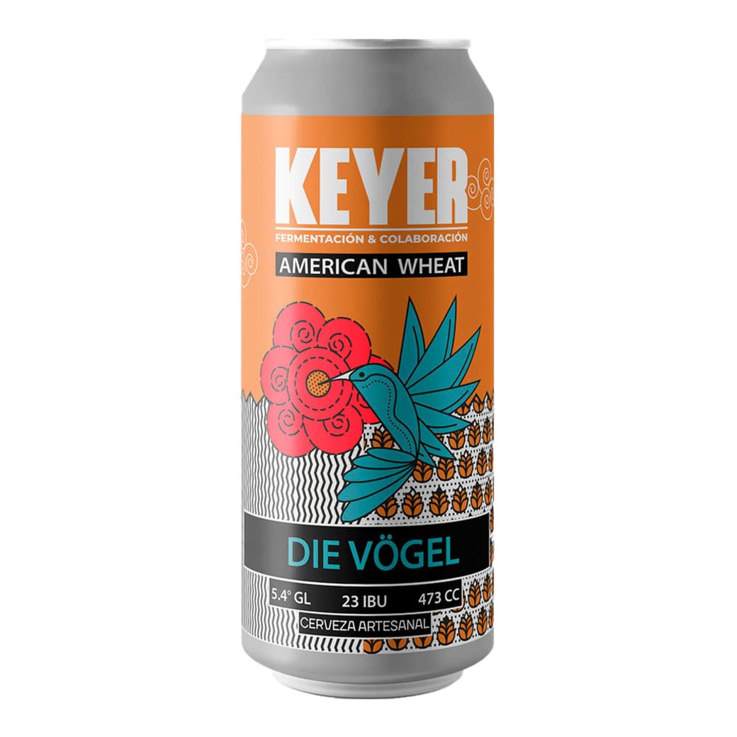Cerveza Keyer Die Vogel American Wheat Lata 473cc_1